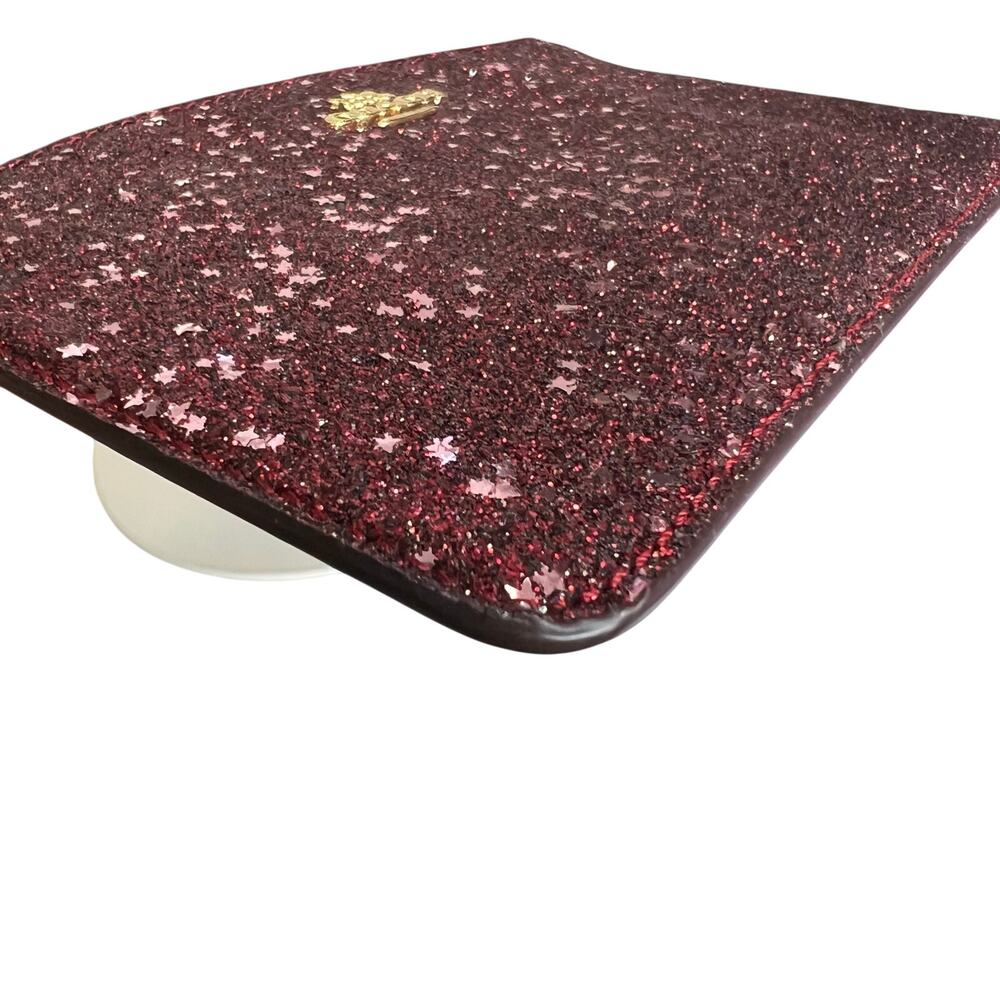 Coach Oxblood Red Star Glitter Small Zip Wristlet - EUC - Picture 6 of 6